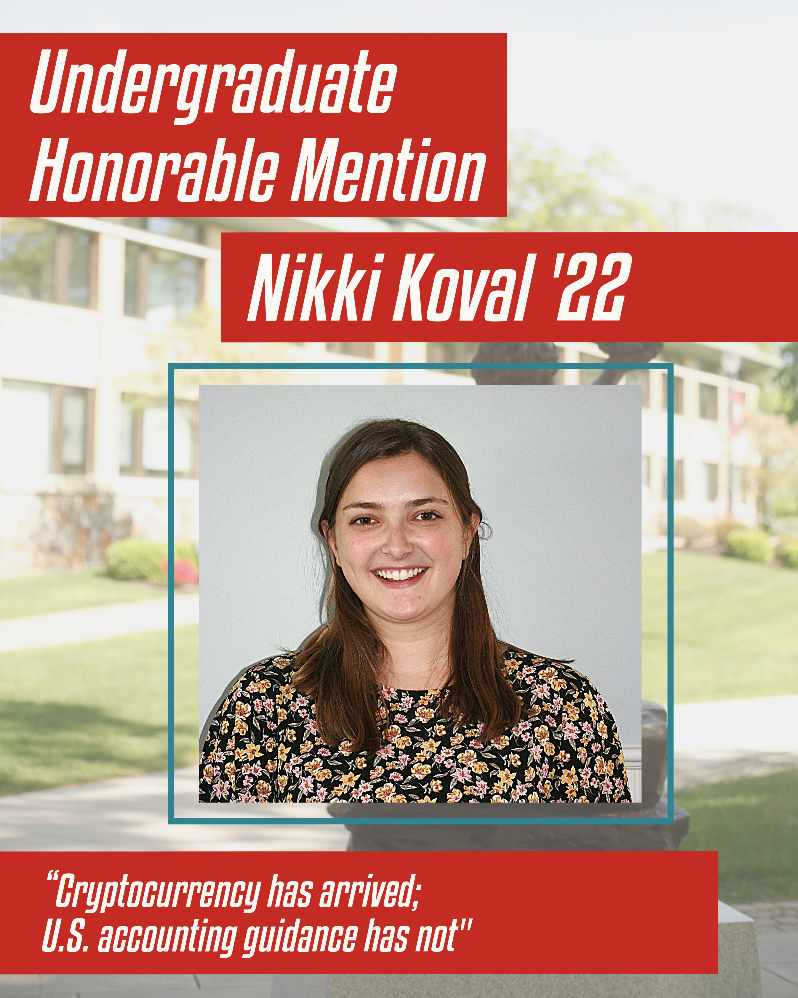 2022 honorable mention Nikki Koval